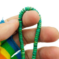 4x2mm Disc Turquoise Dyed and Stabilized