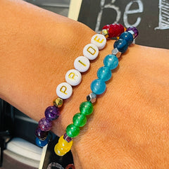 7mm Round Letter Acrylic Beads