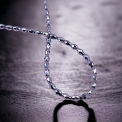 5x3mm Oval Hematite Rhodium