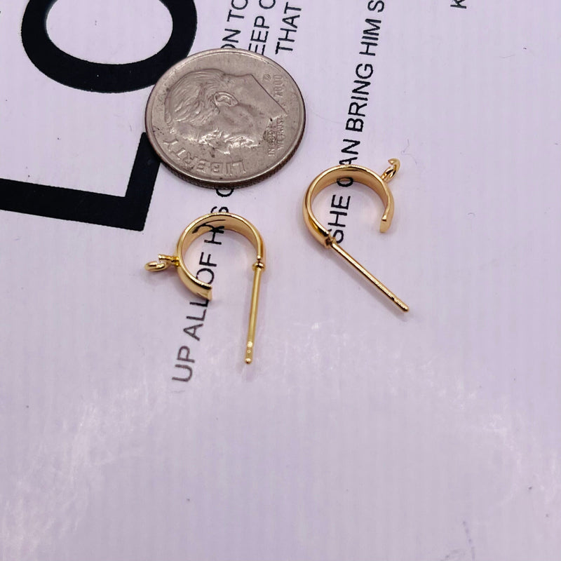 12mm Designer Earring 18K Gold Plated