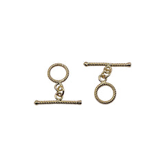 9mm Toggle Clasps 18K Gold Plated