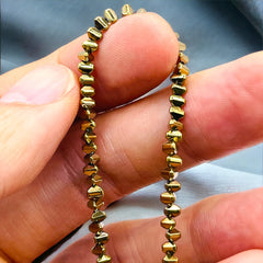 3x2mm Triangle Hematite Gold