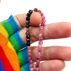 4mm Cube Tourmaline Gradient Combo