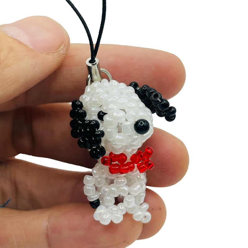 Handmade Beaded Doggy with Strap