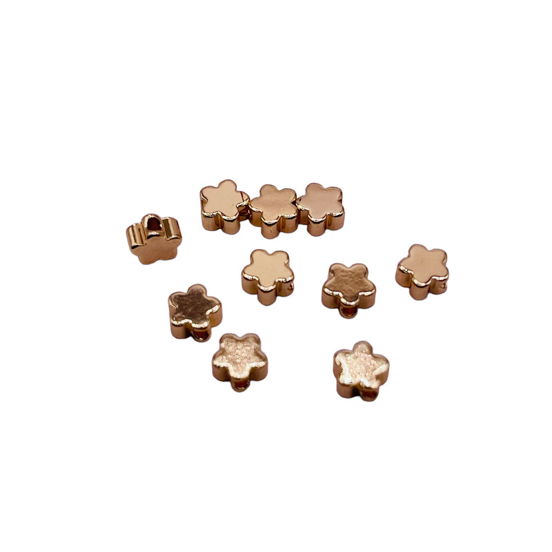 6mm Flower Spacer 18K Gold Plated