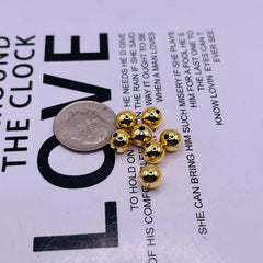 6mm Round Spacer 18K Gold Plated