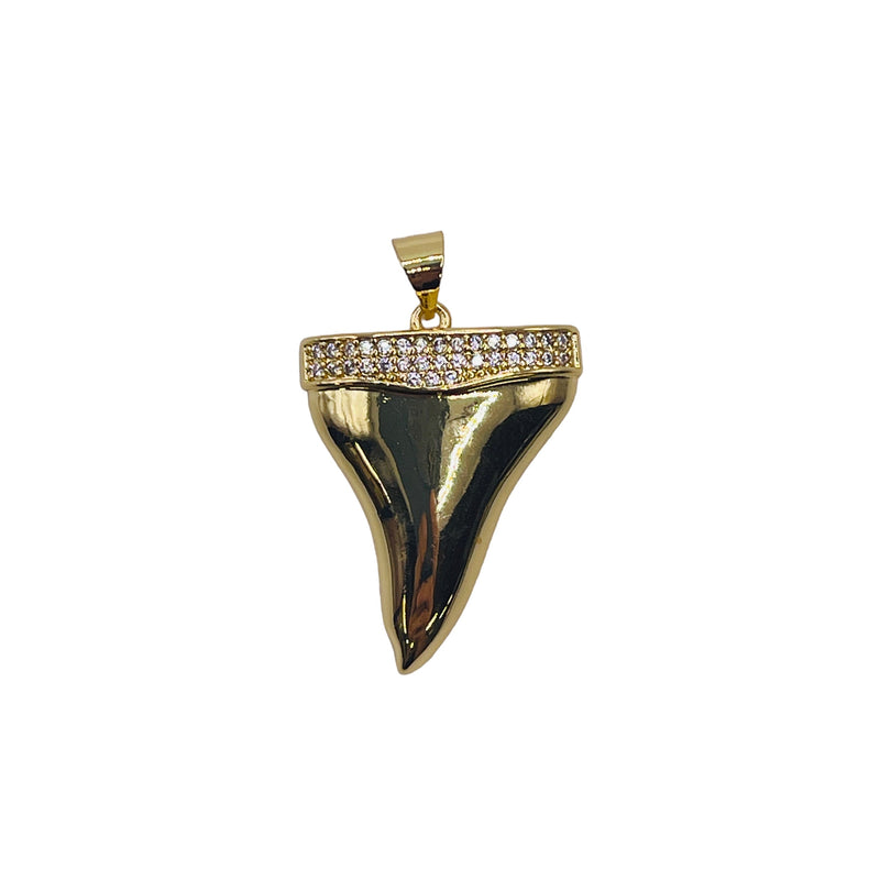 26x18mm Charm Shark Tooth