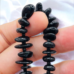 10mm Disc Black Tourmaline