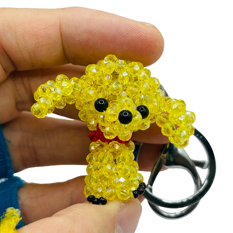 Handmade Beaded Chihuahua with Keychain