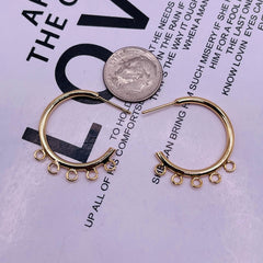 27mm Designer Earring 18K Gold Plated