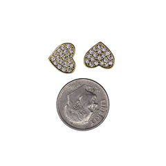 10x9mm Rhinestones Charm Heart