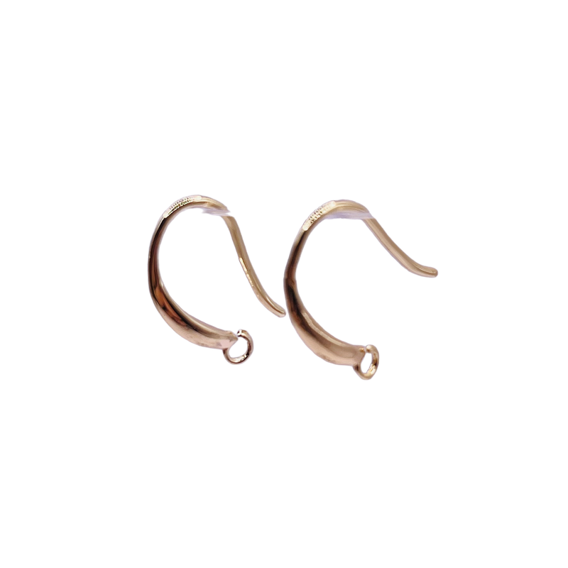 16mm Designer Earwire 18K Gold Plated