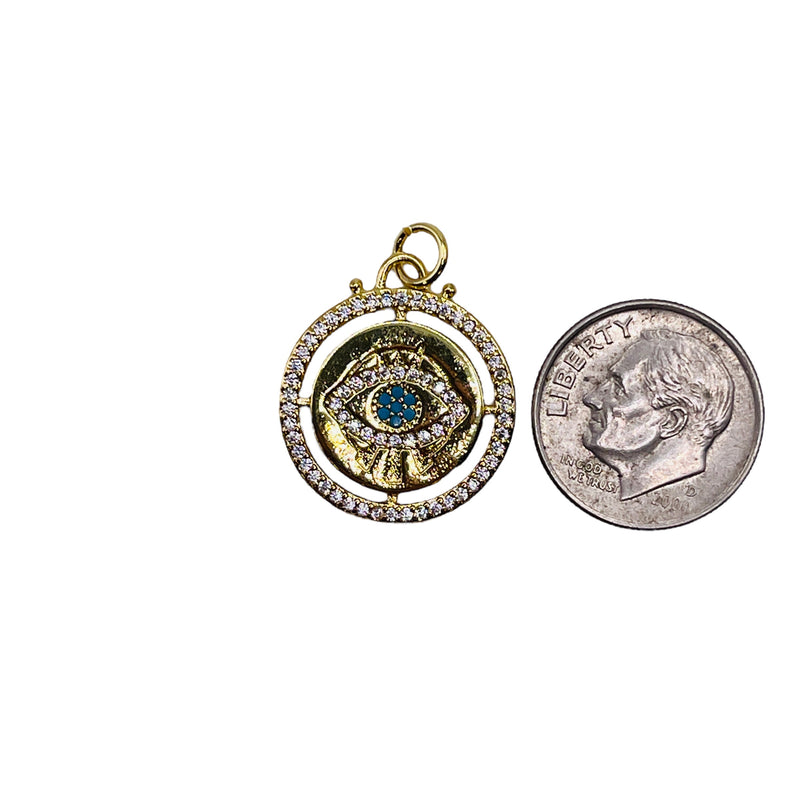 18mm Charm Evil Eye