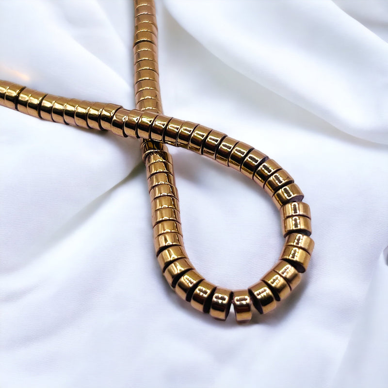 4x2mm Disc Hematite Gold