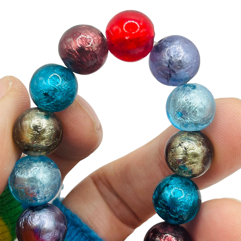 12mm Round Lampwork Handmade