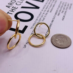 26mm Designer Earring 18K Gold Plated