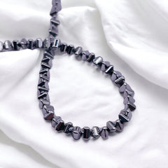3x2mm Triangle Hematite Rhodium