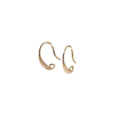 17mm Designer Earwire 18K Gold Plated