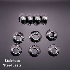 6x3mm Roundel Spacer Stainless Steel