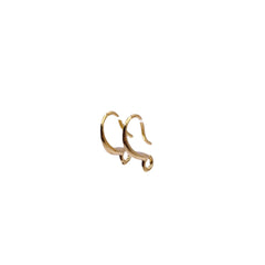 14mm Designer Earwire 18K Gold Plated