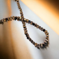 2mm Lantern Hematite Gold