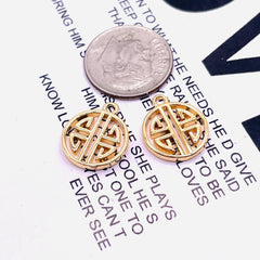 12mm RICH Charm 18K Gold Plated