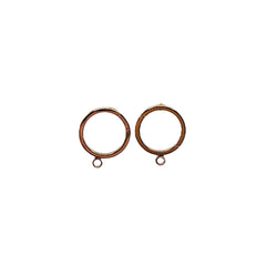 12mm Designer Earring 18K Gold Plated