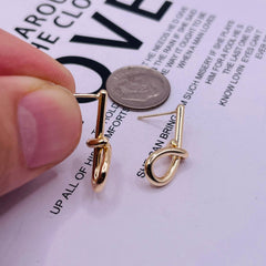 21mm Designer Earring 18K Gold Plated