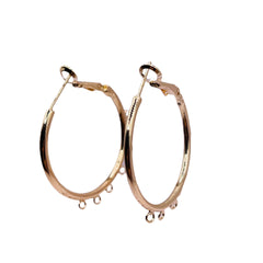 34mm Designer Earrings 18K Gold Plated