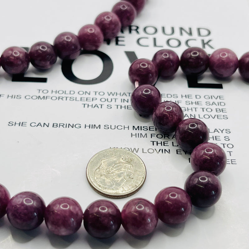 10mm Round Dyed Jade