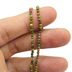 2mm Round Cut Unakite