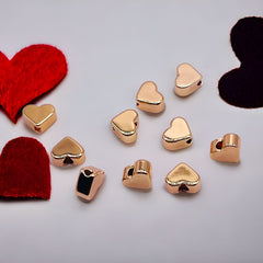 5mm Heart Spacer 18K Gold Plated